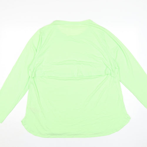 Marks & Spencer Women's Green Long Sleeve Pullover Top