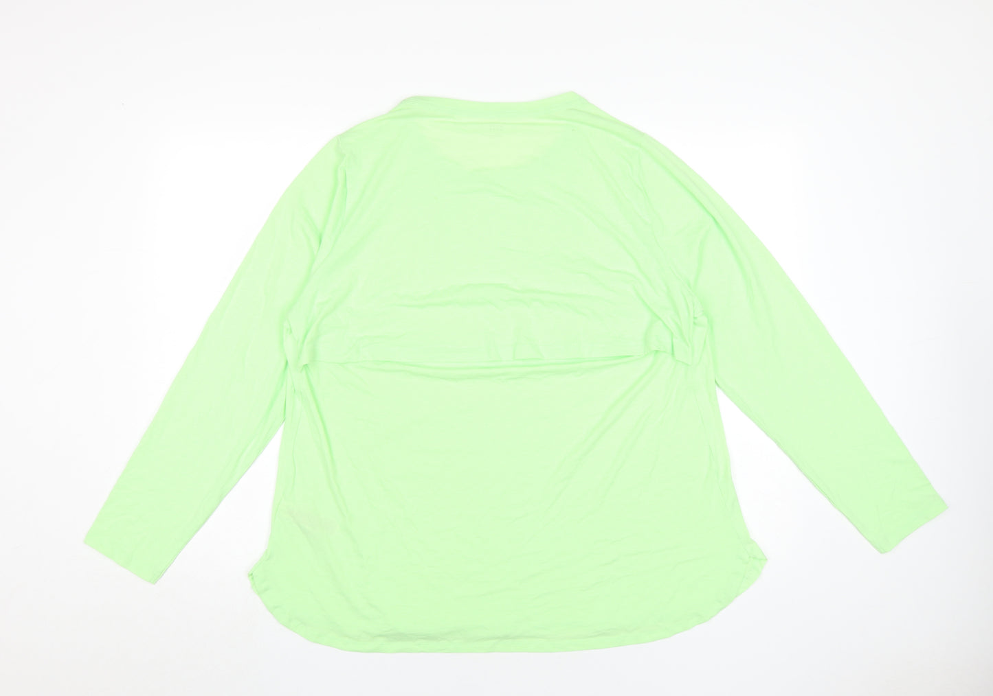 Marks & Spencer Women's Green Long Sleeve Pullover Top