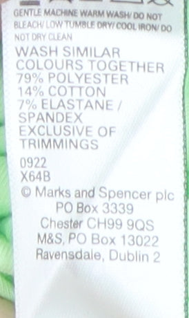 Marks & Spencer Women's Green Long Sleeve Pullover Top