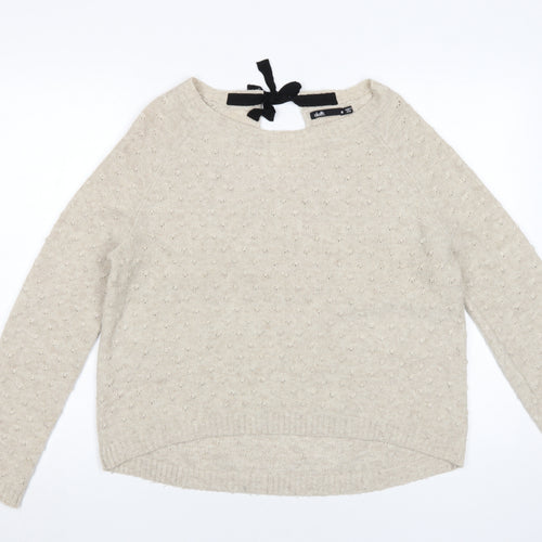 Dotti Women's Beige Pullover Jumper, Size M