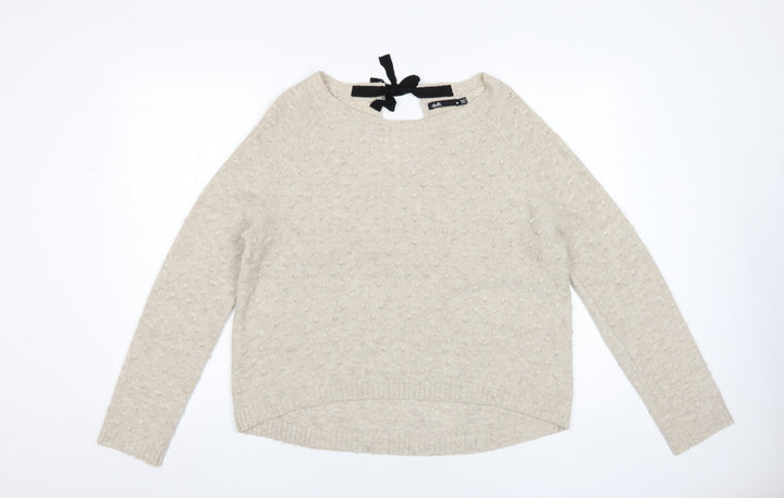 Dotti Women's Beige Pullover Jumper, Size M