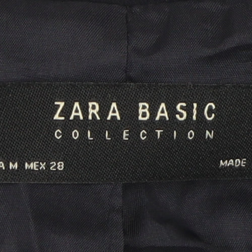 Zara Women Black Military Jacket Size 12