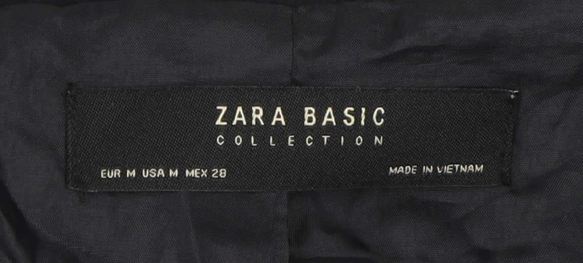 Zara Women Black Military Jacket Size 12