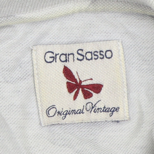 Gran Sasso Men's Beige Camouflage Polo Shirt Size 20