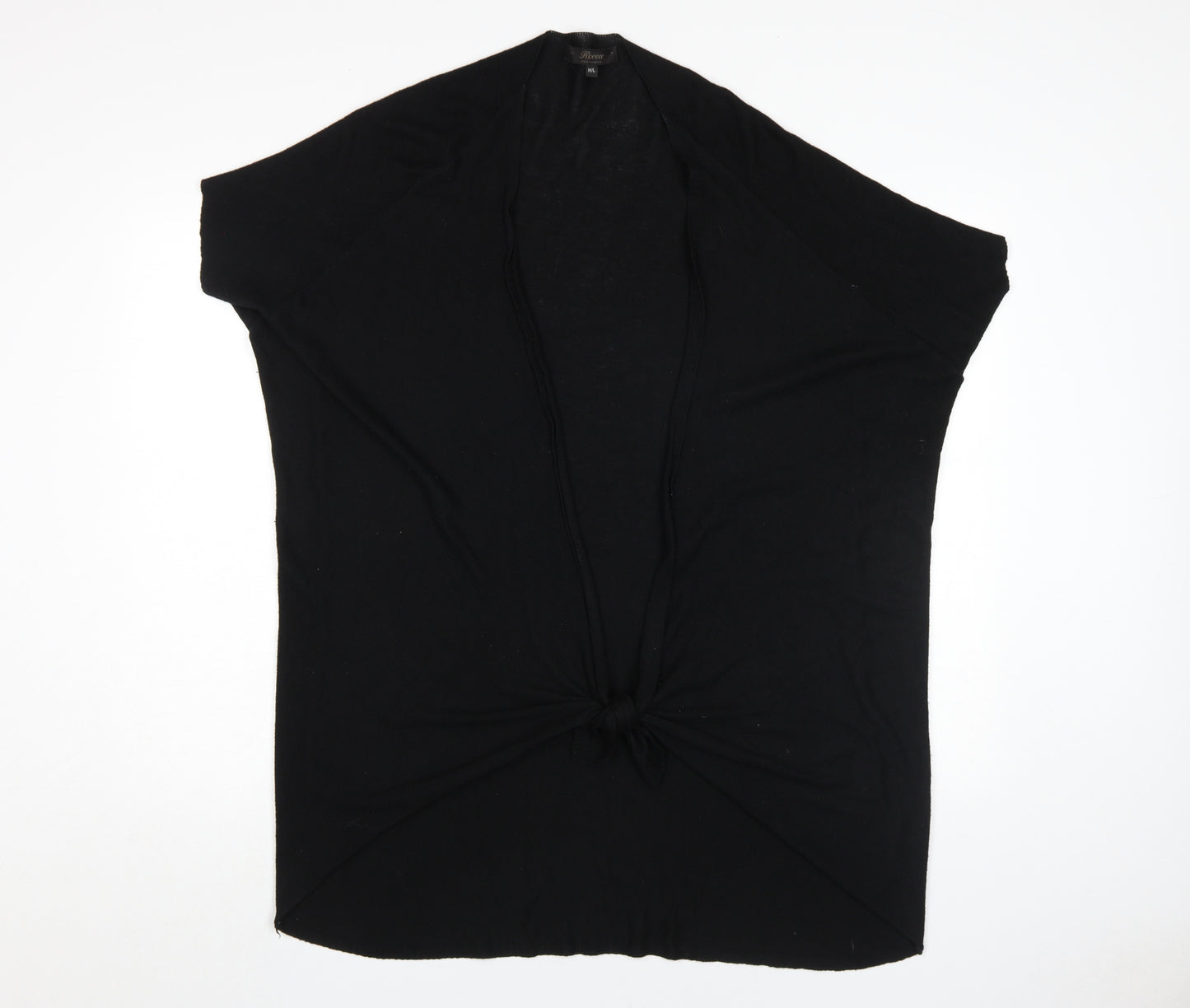 Rococo Women's Black Cape Jumper M - Elegant Knit Style