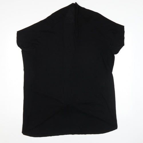 Rococo Women's Black Cape Jumper M - Elegant Knit Style