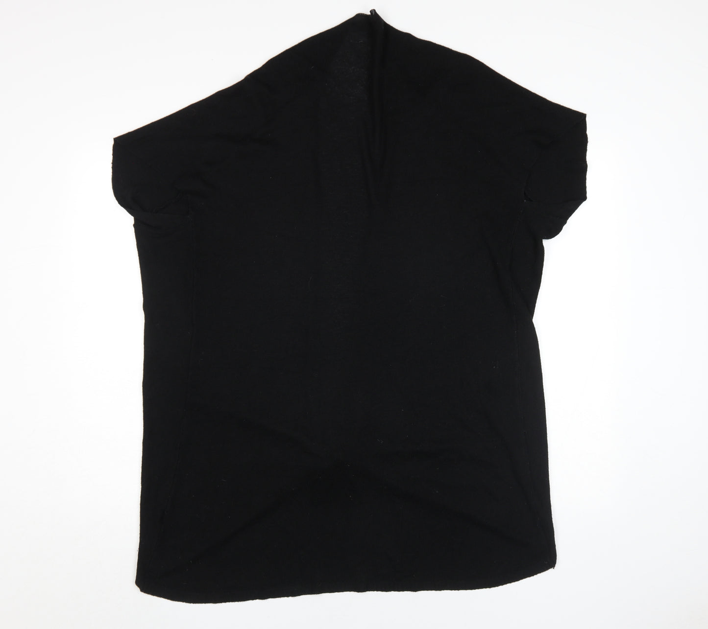 Rococo Women's Black Cape Jumper M - Elegant Knit Style