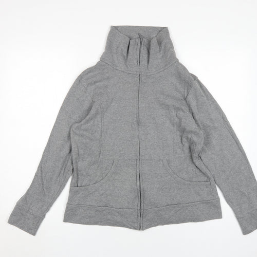 Marks & Spencer Women's Grey Full Zip Sweatshirt Size 16