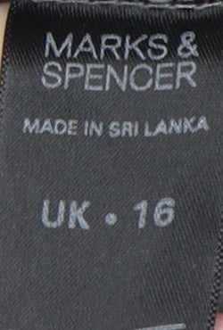 Marks & Spencer Women's Grey Full Zip Sweatshirt Size 16