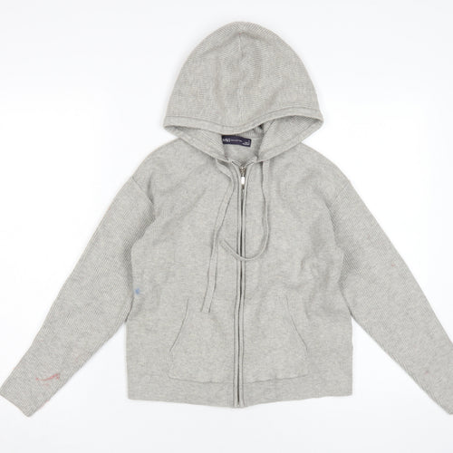 Marks and Spencer Women's Grey Full Zip Hoodie S
