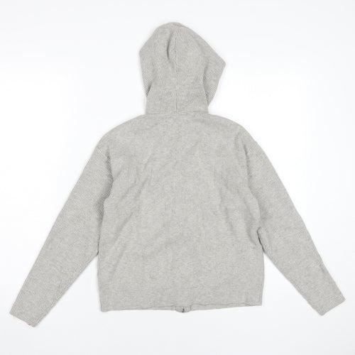 Marks and Spencer Women's Grey Full Zip Hoodie S