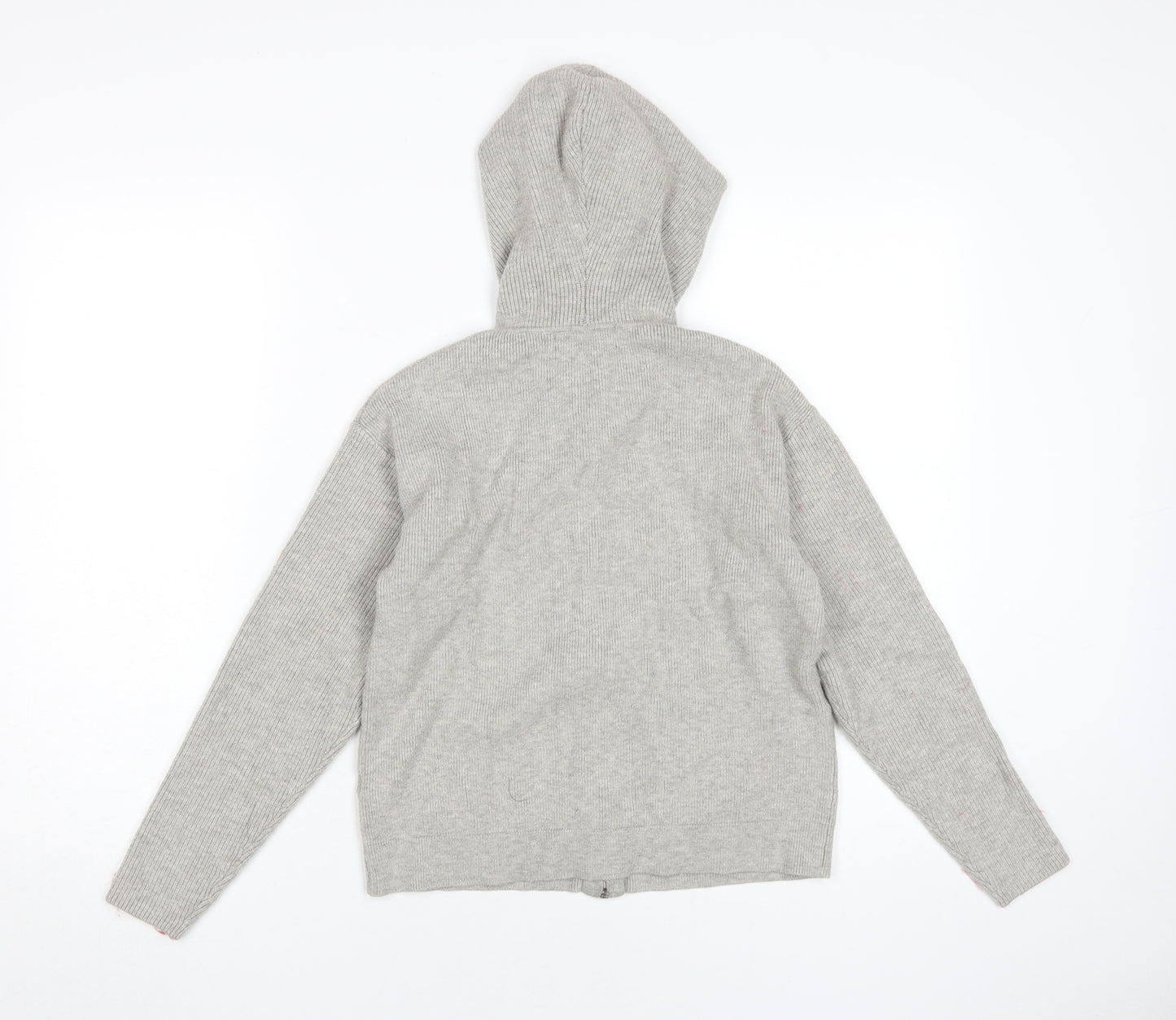Marks and Spencer Women's Grey Full Zip Hoodie S