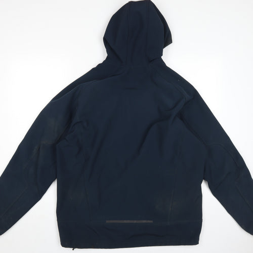 H&M Men's Blue Hooded Windbreaker Jacket M