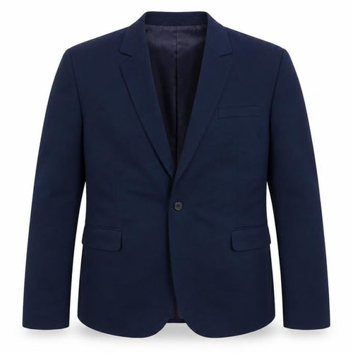 FLATSEVEN Men's Blue Blazer XL, Rayon Blend Fashion