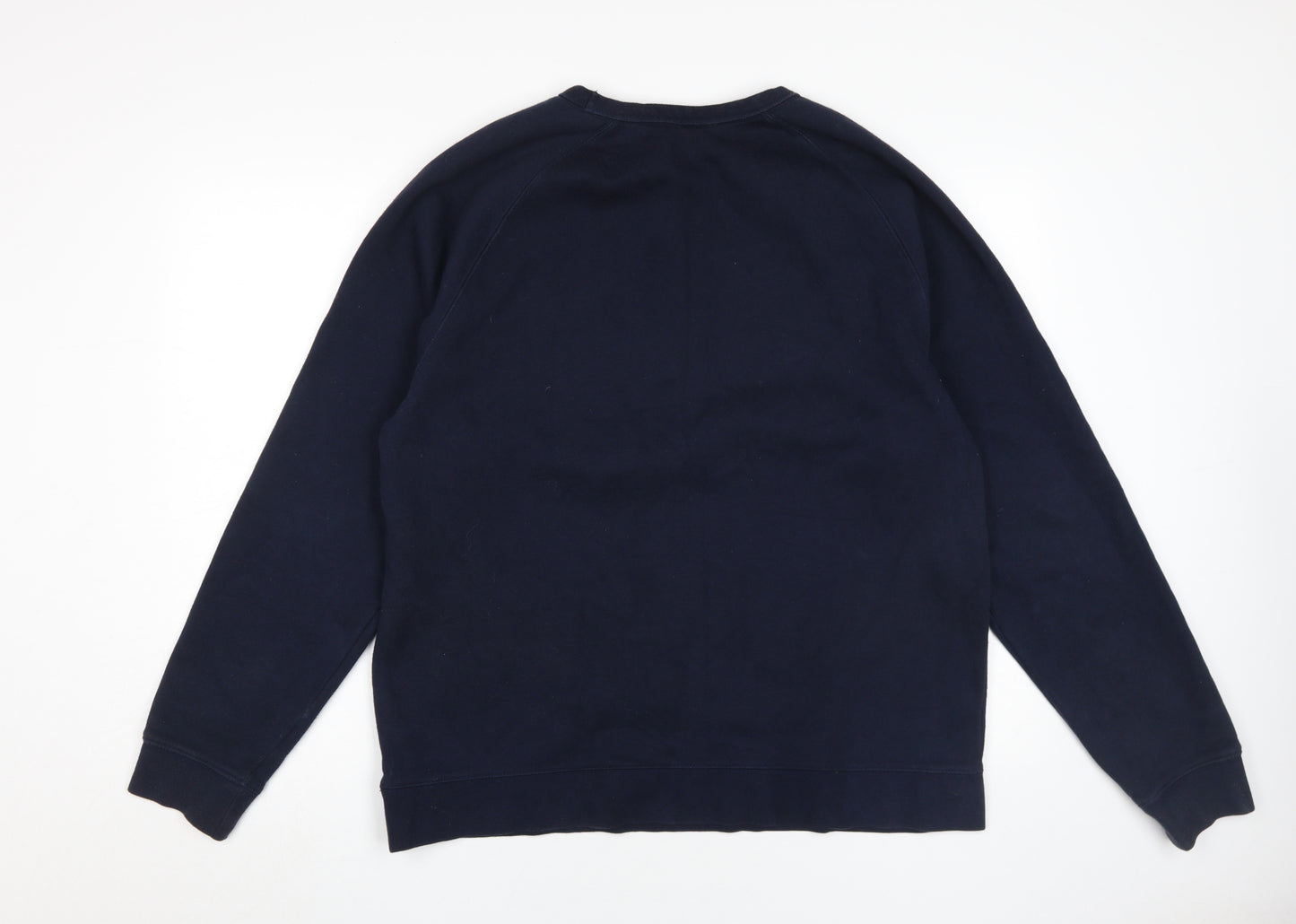 H&M Men's Blue Pullover Sweatshirt L - Animal Print