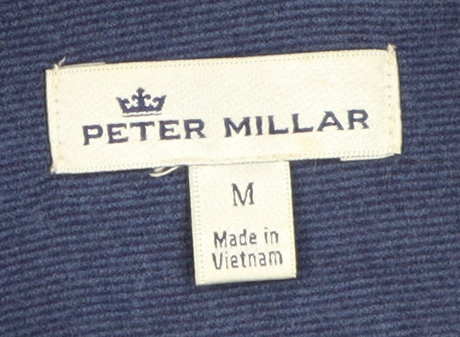 Peter Millar Men's Blue Quarter Zip Sweatshirt M