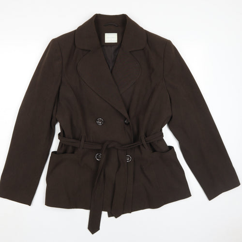 Classics Women's Brown Overcoat Size 18 for Autumn