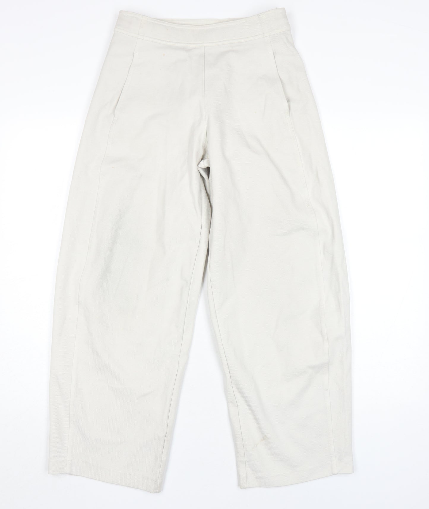 Uniqlo Women Ivory Straight Trousers XS