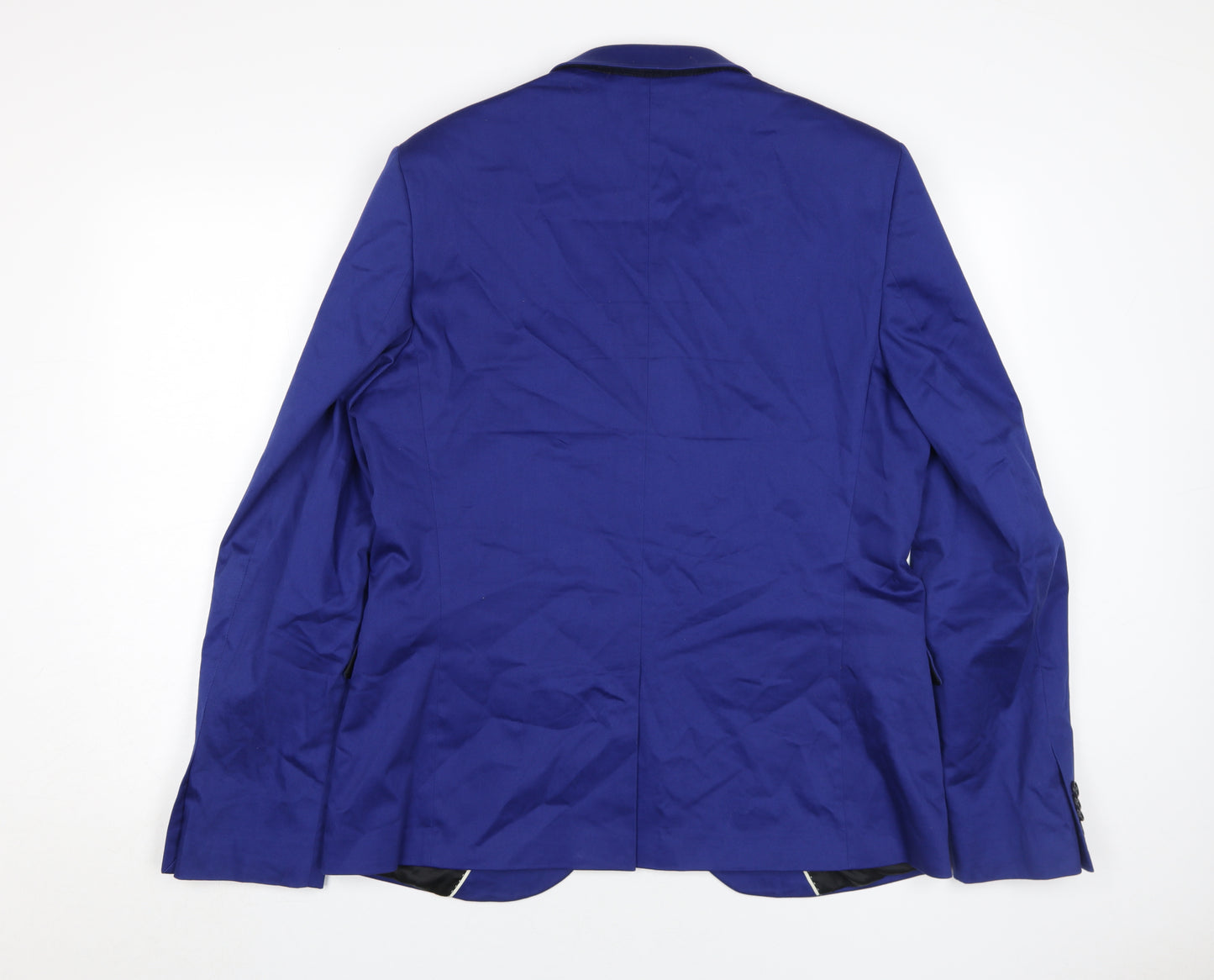 Topman Men’s Blue Slim Fit Blazer 44 - Casual Elegance