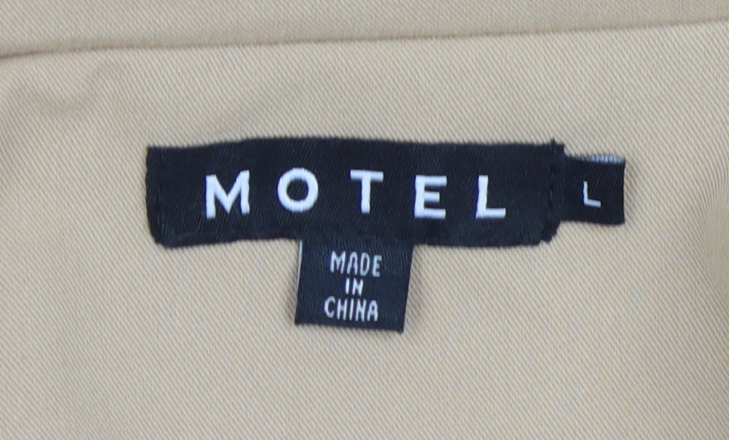 Motel Women's Beige Blazer Large Business Casual