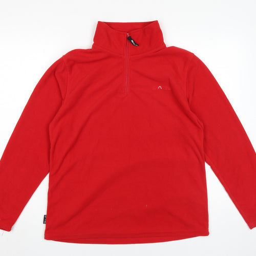Granite Women's Red Fleece Pullover, XL, Lightweight Outdoor
