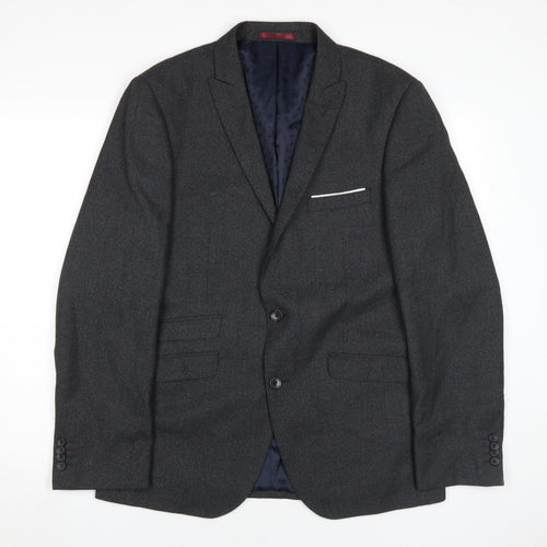 Burton Mens Black Slim Fit Blazer for Men Size 40R