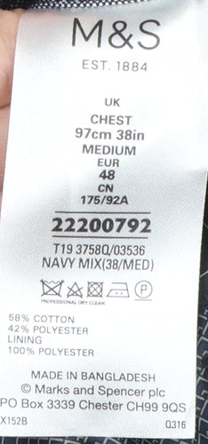 Marks and Spencer Men's Grey Blazer 38 Regular