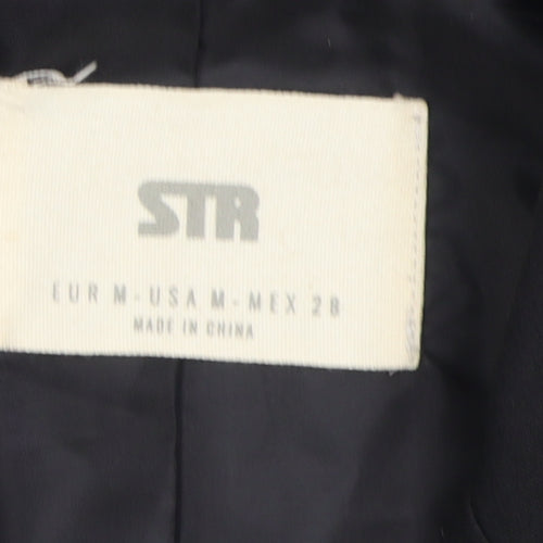 STR Black Unisex Adults Suit Jacket Size 12