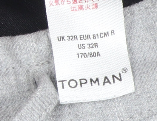 Topman Grey Striped Jogger Trousers for Men, Size 32