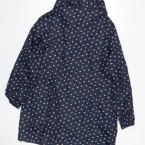 Marks and Spencer Women's Blue Polka Dot Rain Coat M