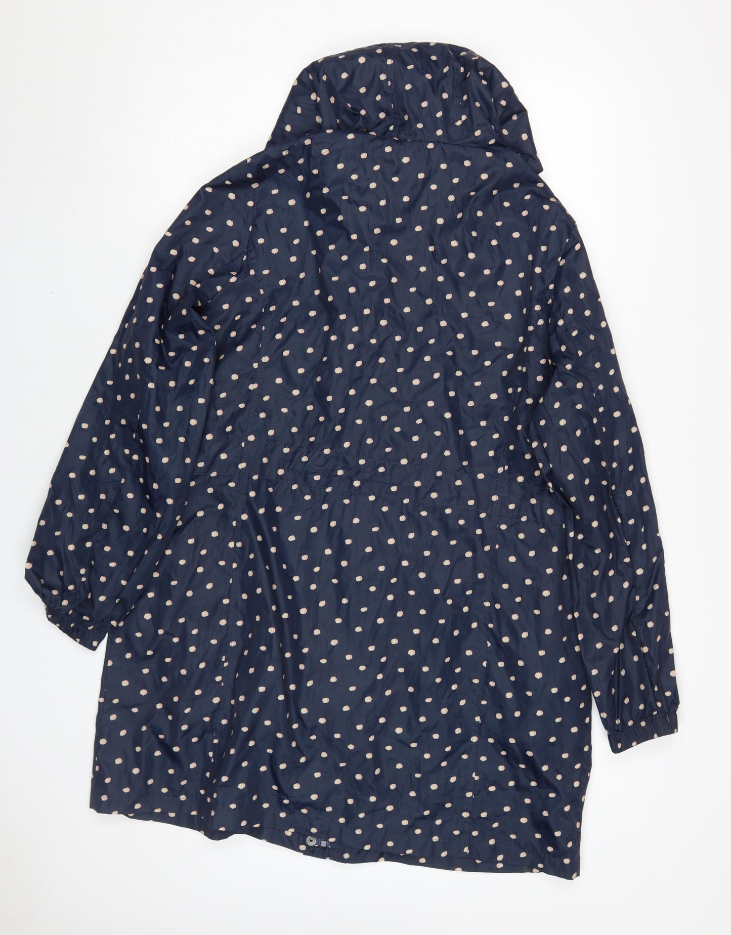 Marks and Spencer Women's Blue Polka Dot Rain Coat M
