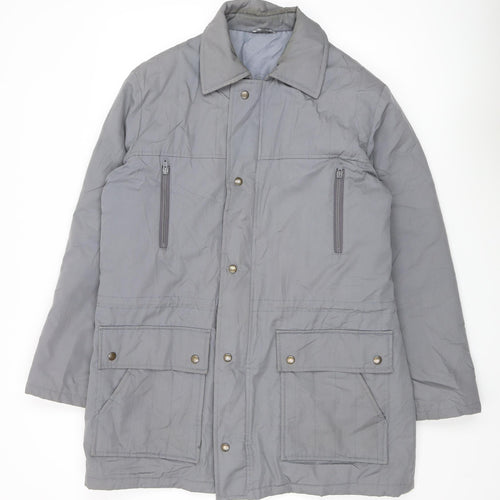 Dannimac Men's Grey Parka Jacket, Size M, Casual Style