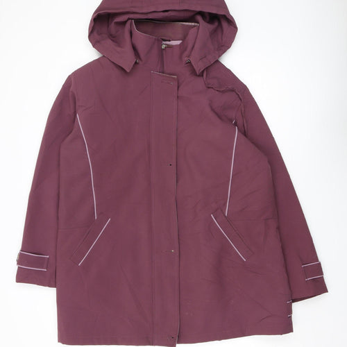 Finesse Women's Purple Parka Coat Size 16