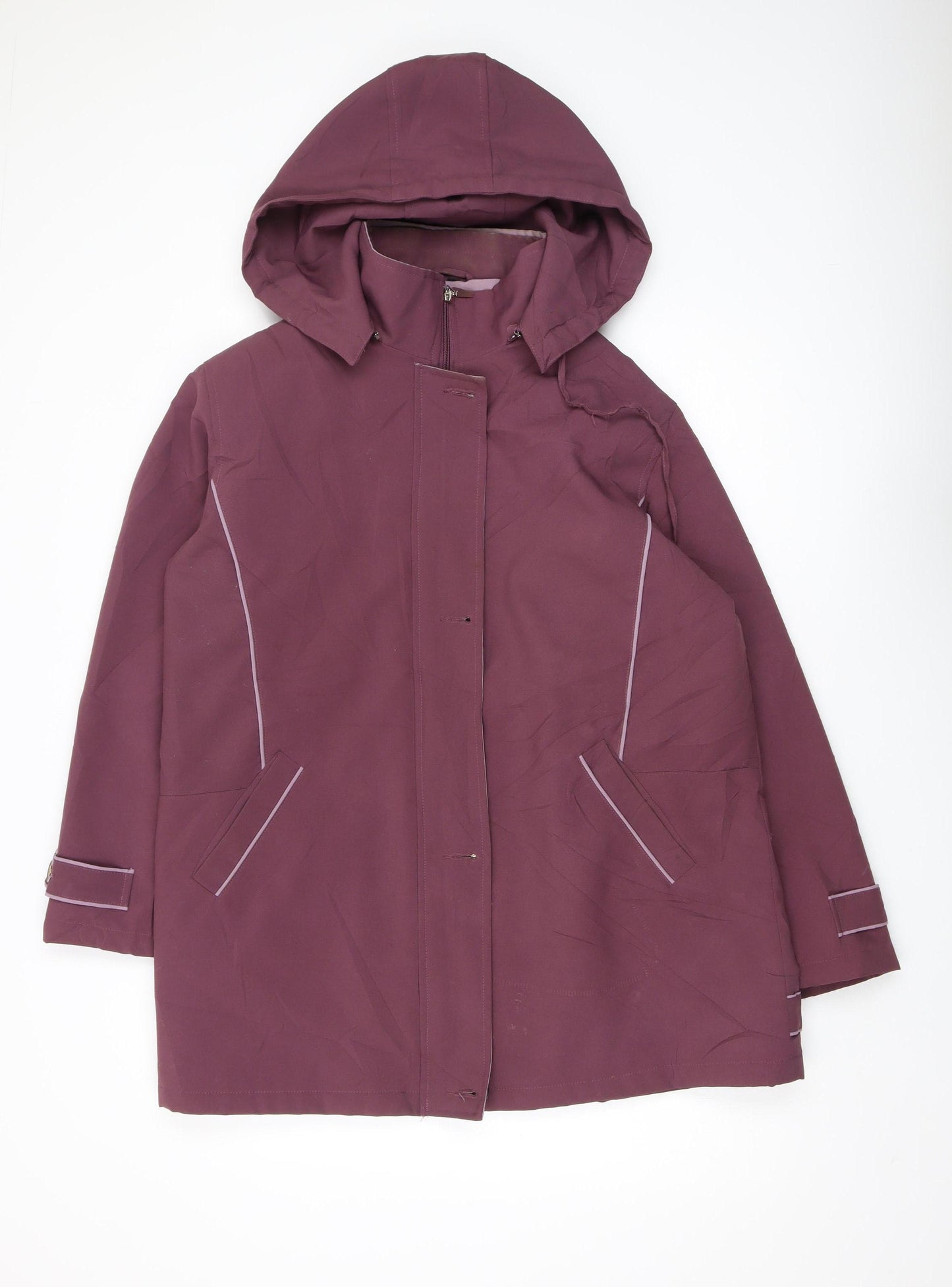 Finesse Women's Purple Parka Coat Size 16