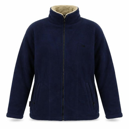 ROAD MAP Men's Blue Fleece Jacket S - Casual Outdoor Warmth