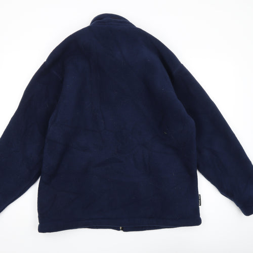 ROAD MAP Men's Blue Fleece Jacket S - Casual Outdoor Warmth