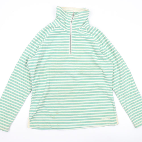 Craghoppers Women's Green Striped Pullover Sweatshirt Size 14