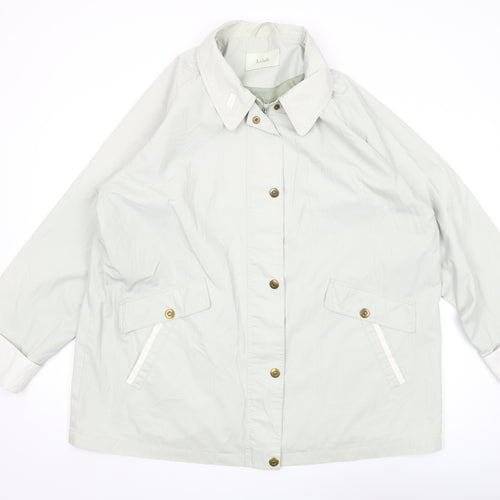 Isabelle Women's Grey Mid-Length Basic Jacket Size 20