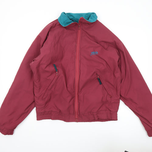 Albris Men's Red Windbreaker Jacket S