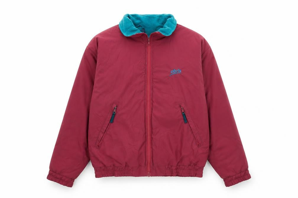 Front view of Albris Men's Red Windbreaker Jacket S