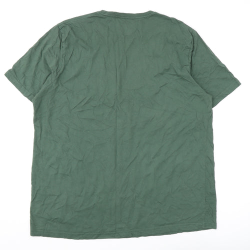 George Men's Green Graphic Print T-Shirt, Size 2XL