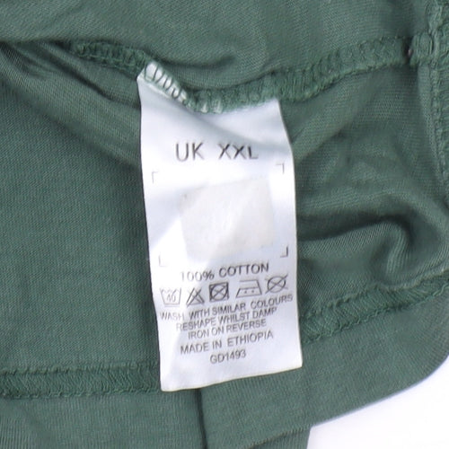 George Men's Green Graphic Print T-Shirt, Size 2XL