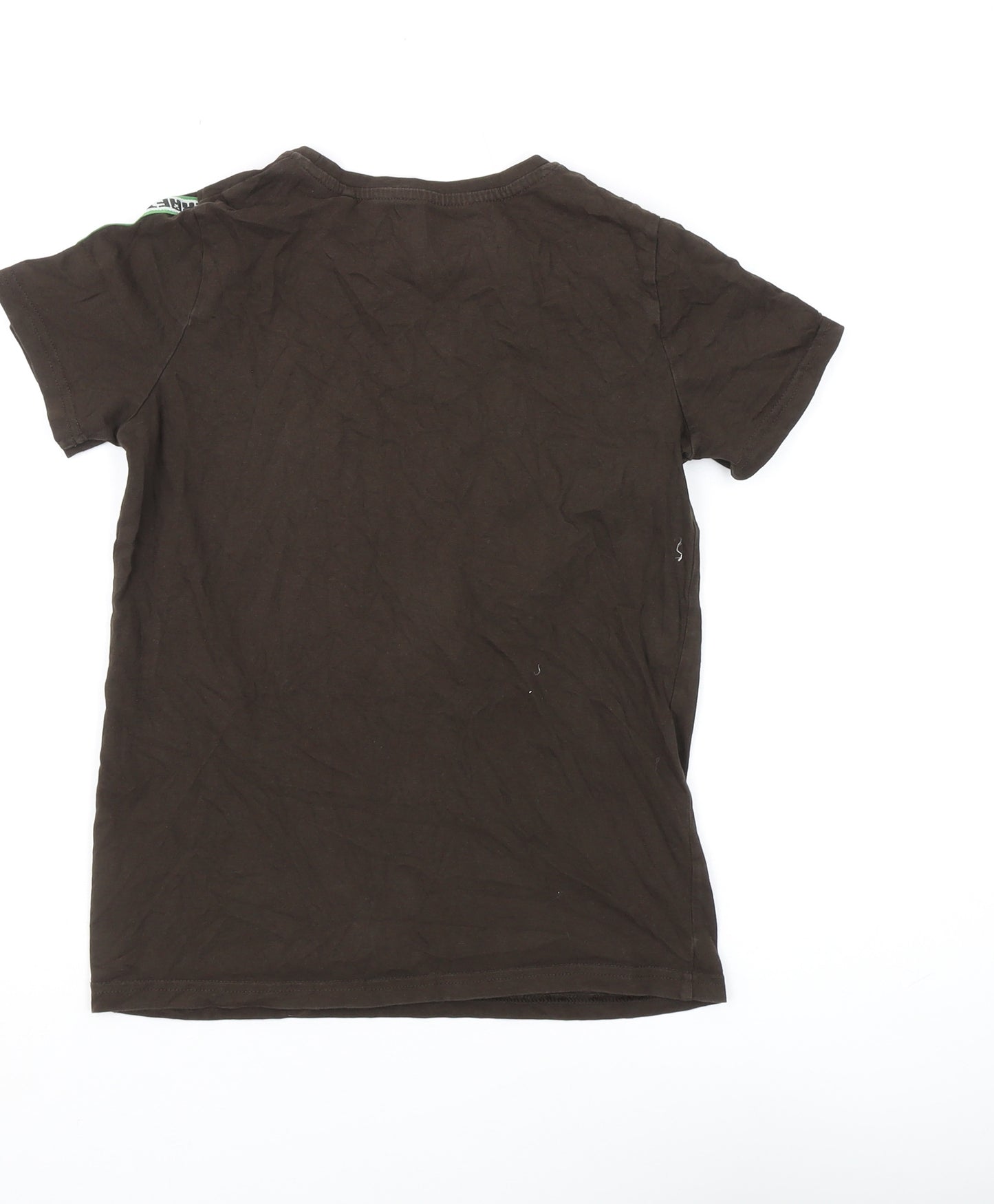 Mojang Boys Brown Minecraft T-Shirt, 11-12 Years, Graphic Print