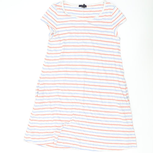 Gap Women's Multicoloured Striped T-Shirt Dress S