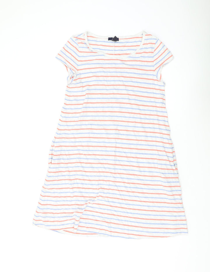 Gap Women's Multicoloured Striped T-Shirt Dress S