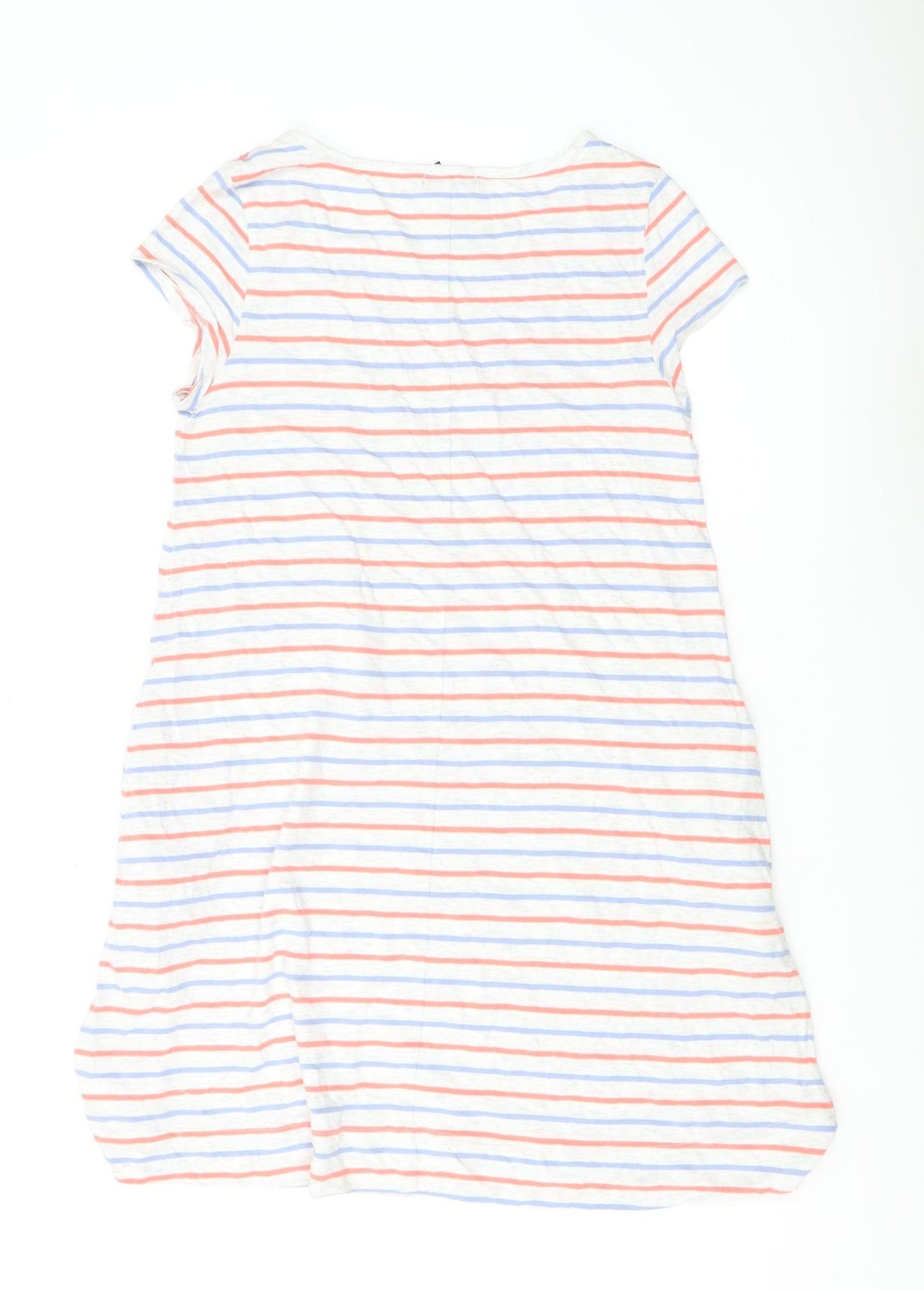 Gap Women's Multicoloured Striped T-Shirt Dress S