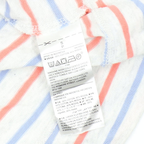 Gap Women's Multicoloured Striped T-Shirt Dress S