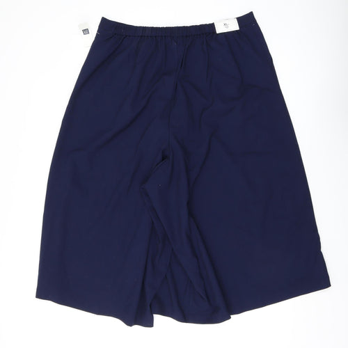 Gap Women's Blue Culottes Trousers XL Relaxed Fit