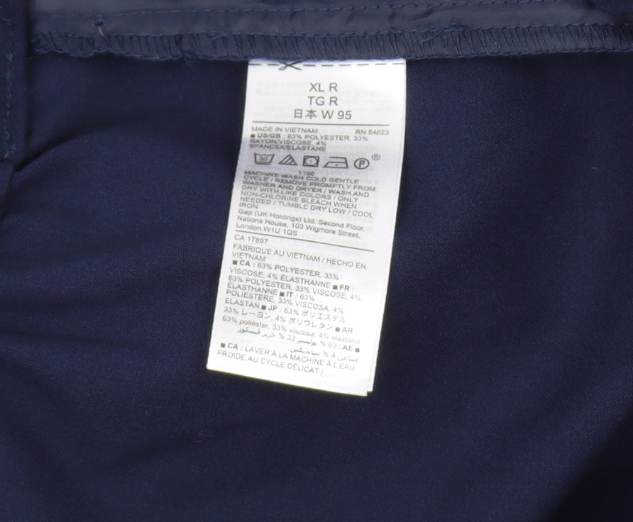 Gap Women's Blue Culottes Trousers XL Relaxed Fit