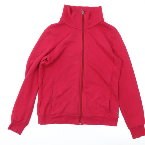 Decathlon Women's Red Full Zip Sweatshirt L